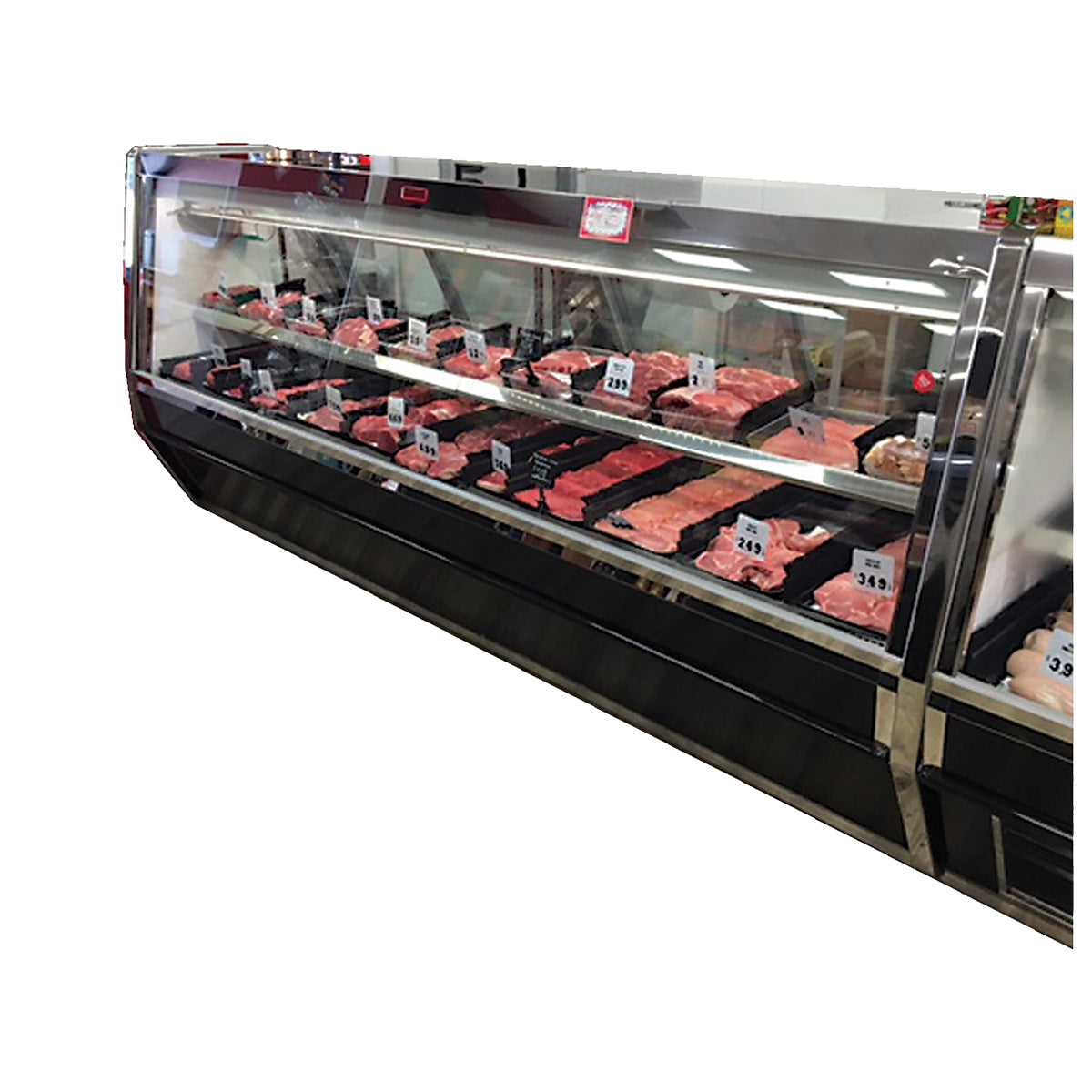 Howard-McCray R-CMS40E-8-BE-LED 101" Single Duty Flat Refrigerated Meat Display Case, Remote