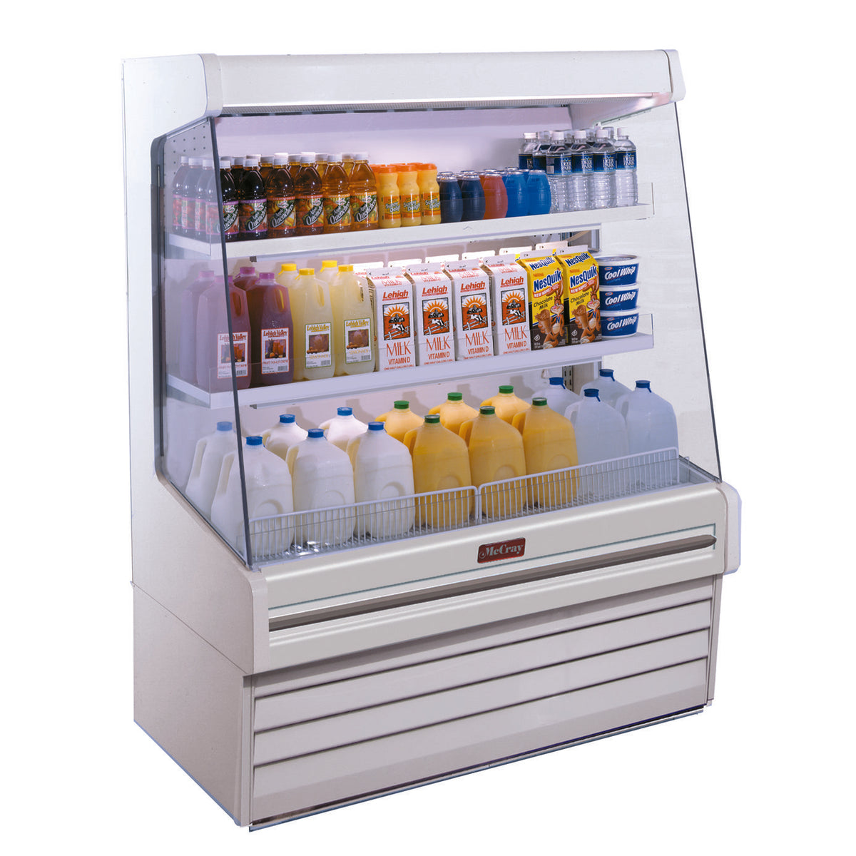 Howard-McCray R-OD30E-3L-LED 39'' Vertical Open Air Dairy Merchandiser in White, Remote