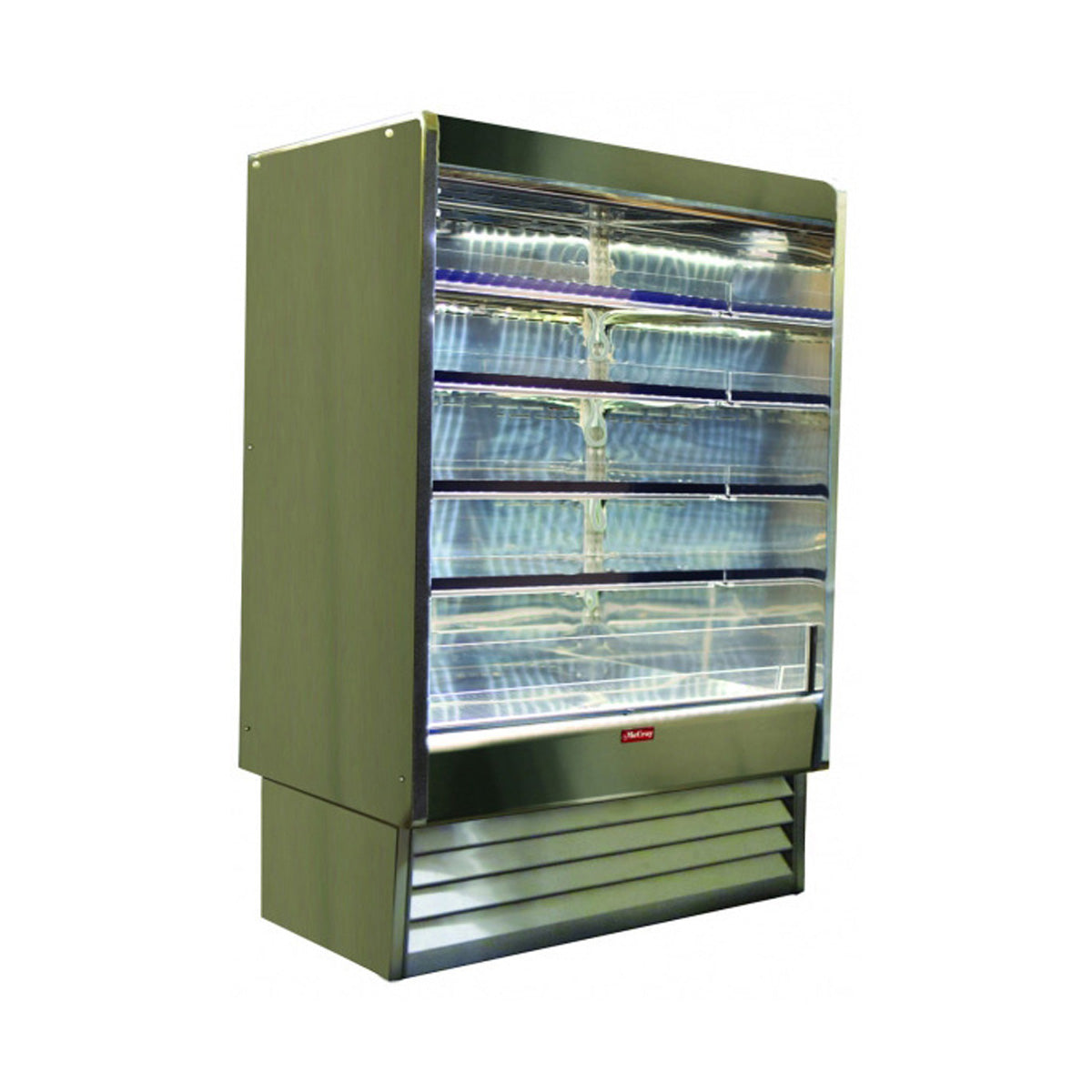Howard-McCray R-OD35E-4-SL-S 51" Multi-Purpose Open Air Merchandiser, Stainless Steel
