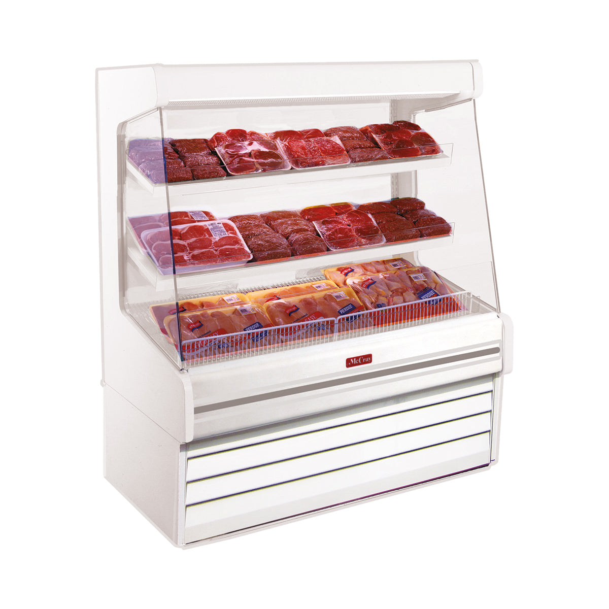Howard-McCray R-OP30E-4L-LED 51" Remote Refrigerated Produce Display Case, White