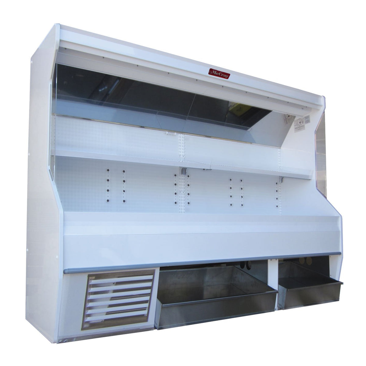Howard-McCray R-P32E-8S-LED-BINS 98" Remote Refrigerated Produce Display Case, White