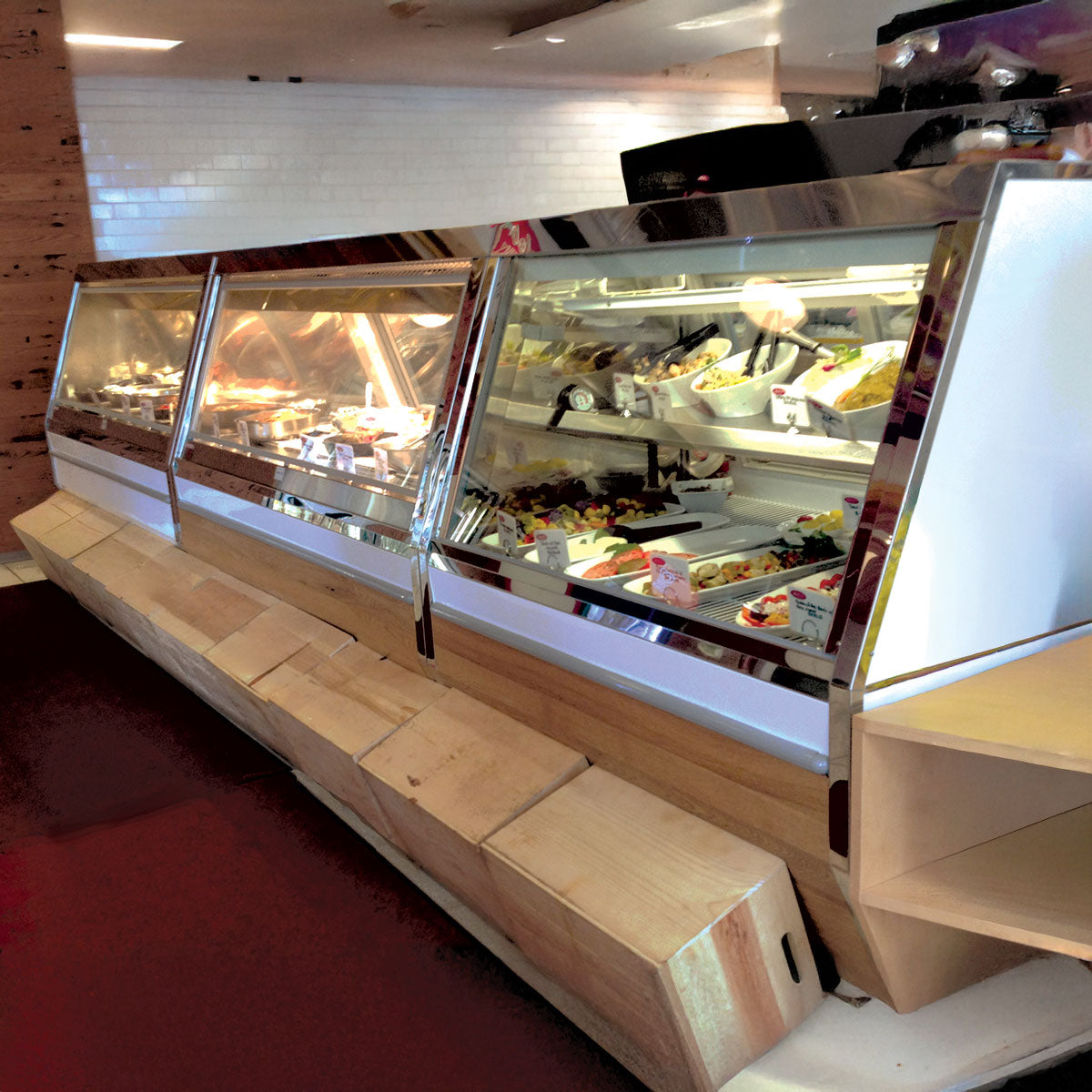 Howard-McCray SC-CDS35-6-LED 71" Flat Refrigerated Deli Display Case