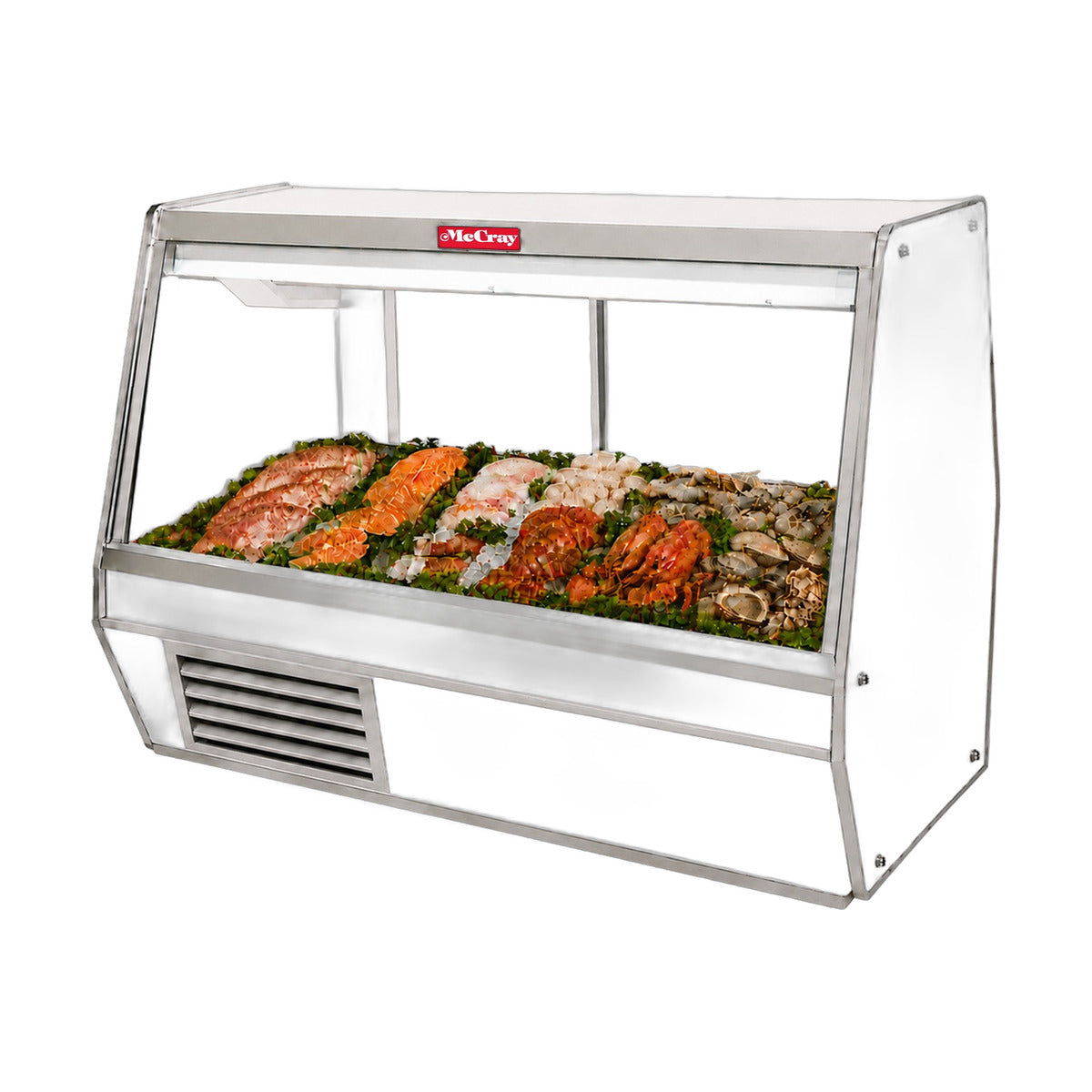 Howard-McCray SC-CFS32E-4-LED 50" Flat Refrigerated Seafood Display Case, White