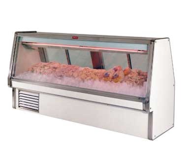 Howard-McCray SC-CFS34E-12-S-LED 148" Flat Refrigerated Seafood Display Case, Stainless