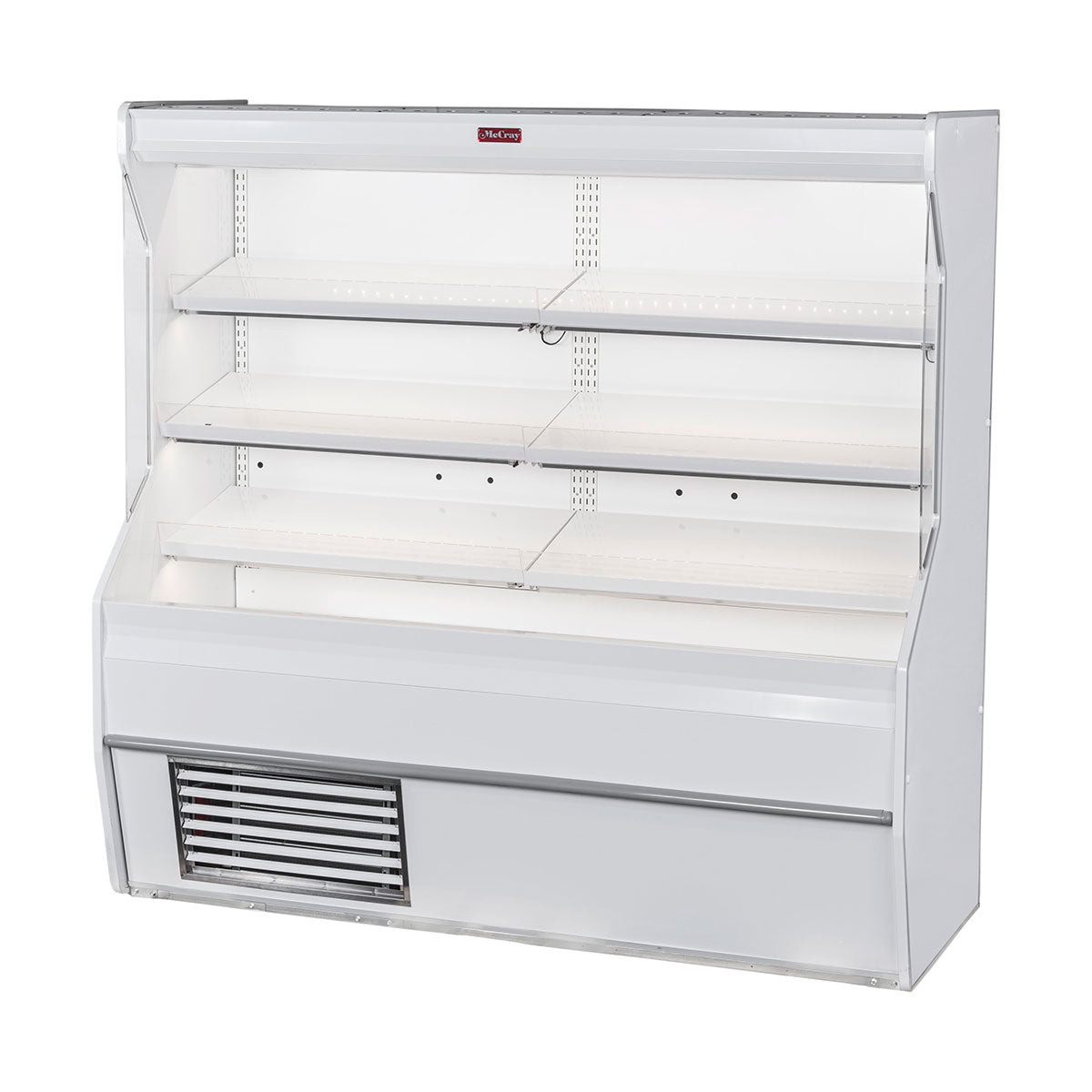 Howard-McCray SC-M32E-4-LED 50'' Vertical Meat Open Air Merchandiser in White, Self-Contained