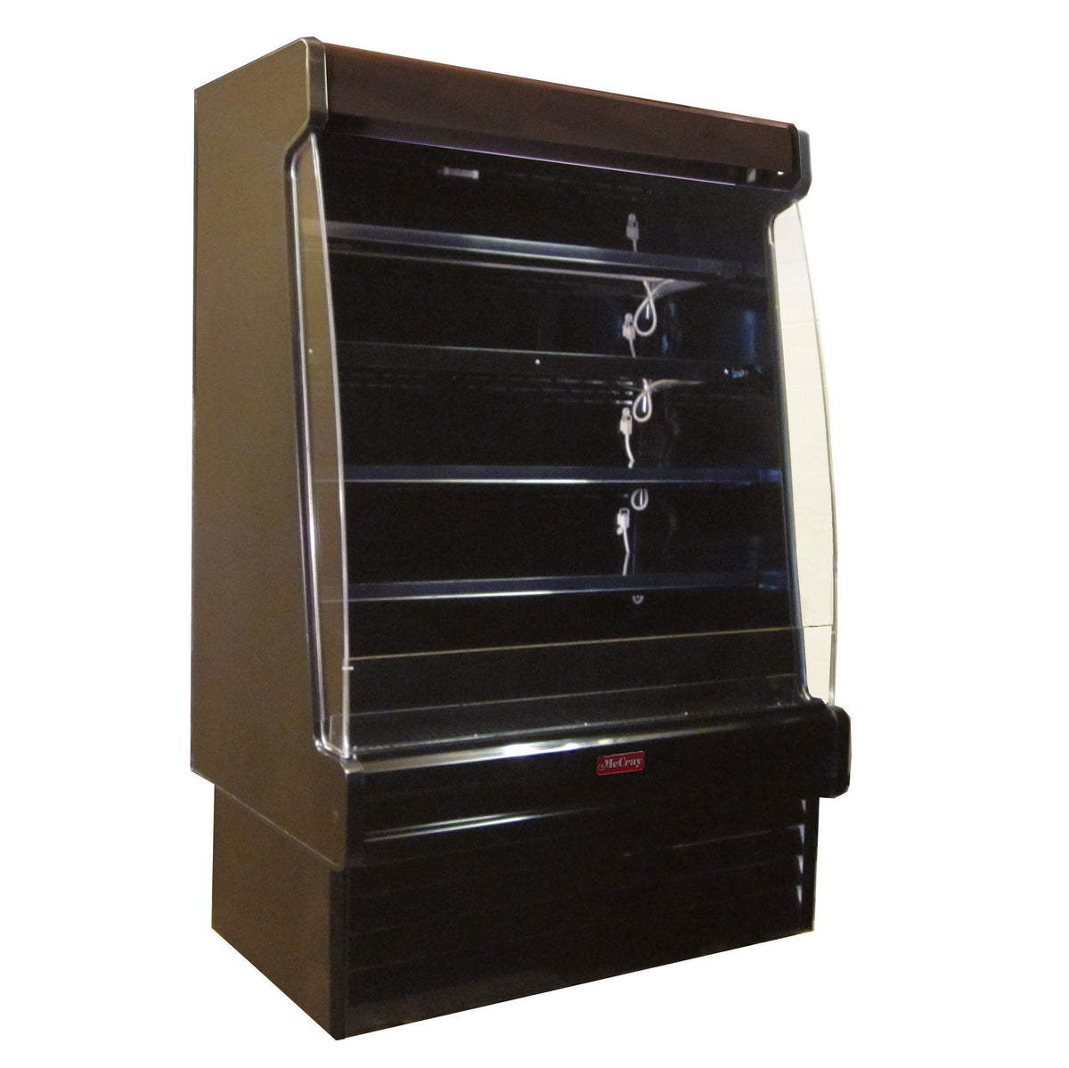 Howard-McCray SC-OD35E-3S-B-LED 39'' Vertical Dairy Open Merchandiser in Black, Self-Contained