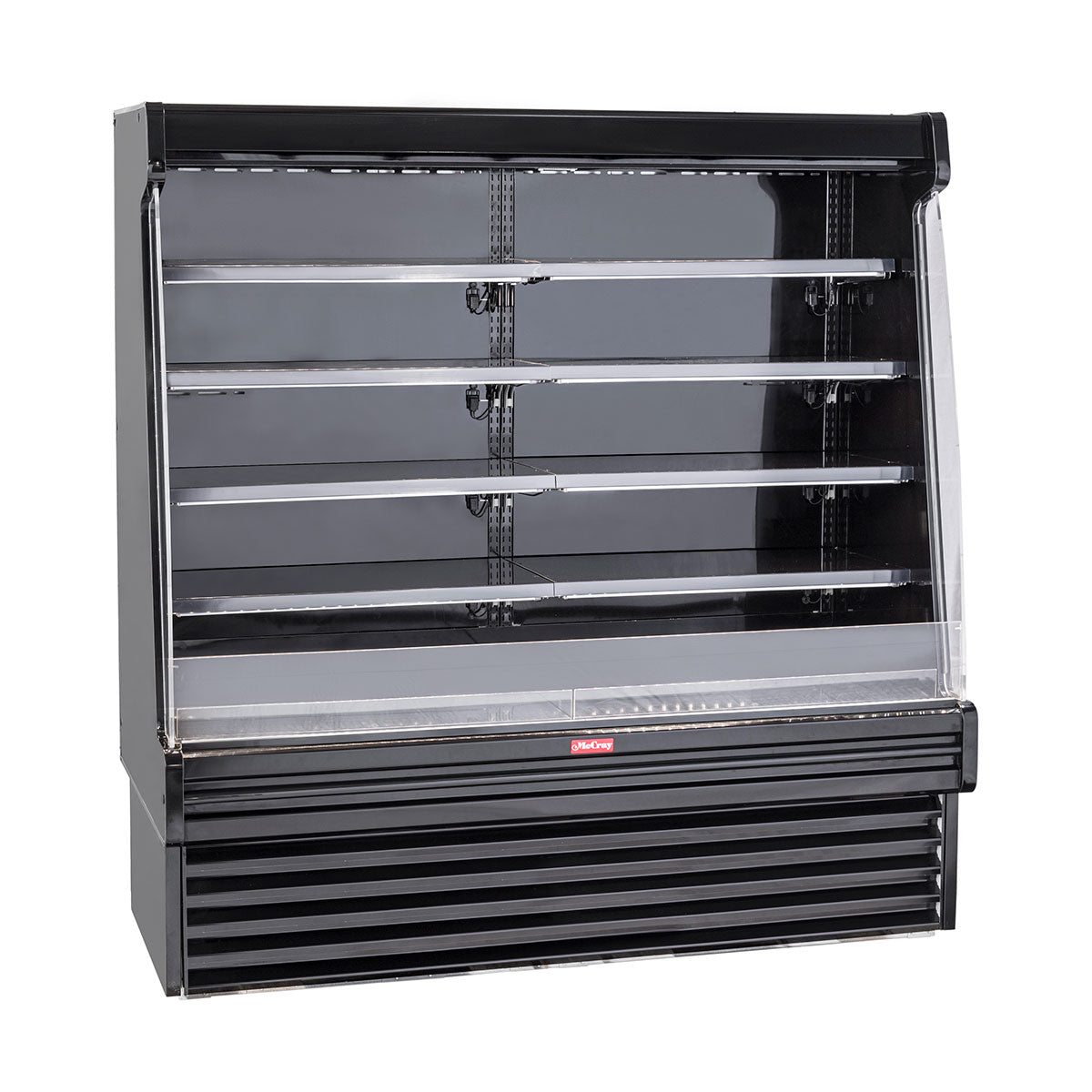 Howard-McCray SC-OD35E-4S-B-LED 51'' Vertical Dairy Open Merchandiser in Black, Self-Contained