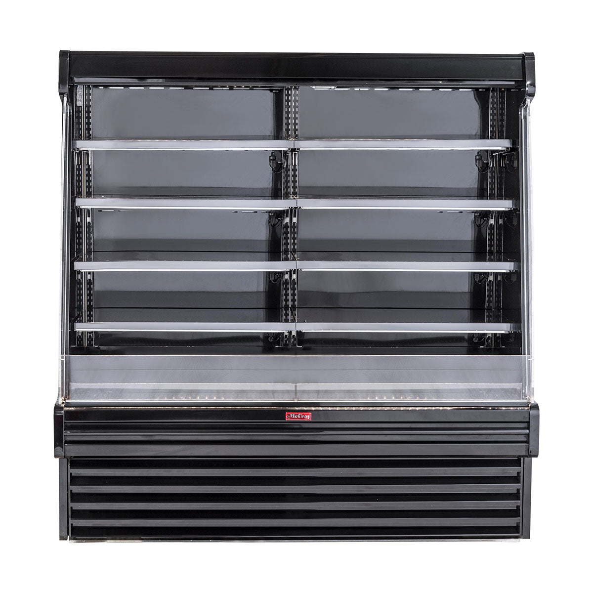 Howard-McCray SC-OD35E-4S-B-LED 51'' Vertical Dairy Open Merchandiser in Black, Self-Contained