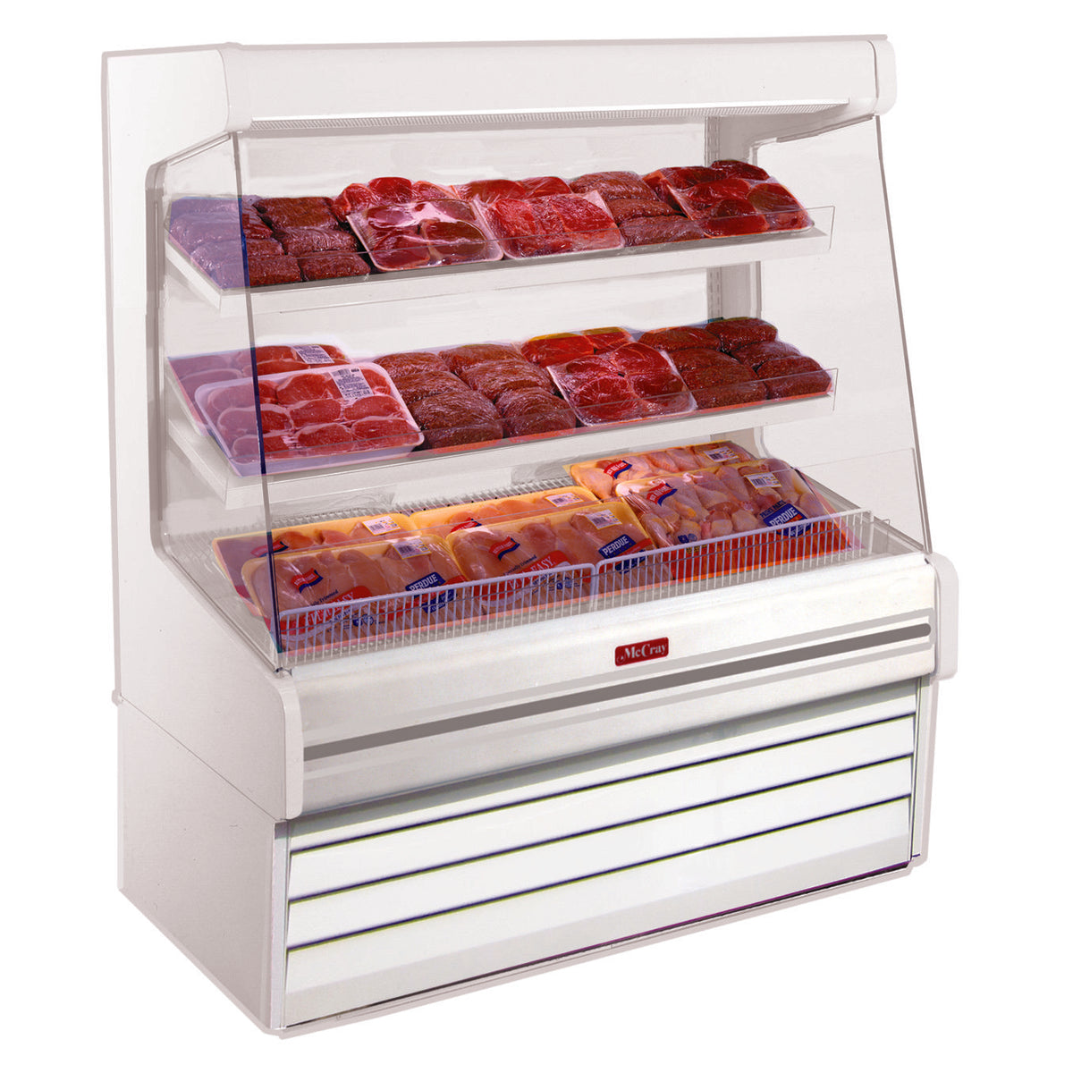 Howard-McCray SC-OP30E-4L-S-LED 51" Refrigerated Produce Display Case, Stainless