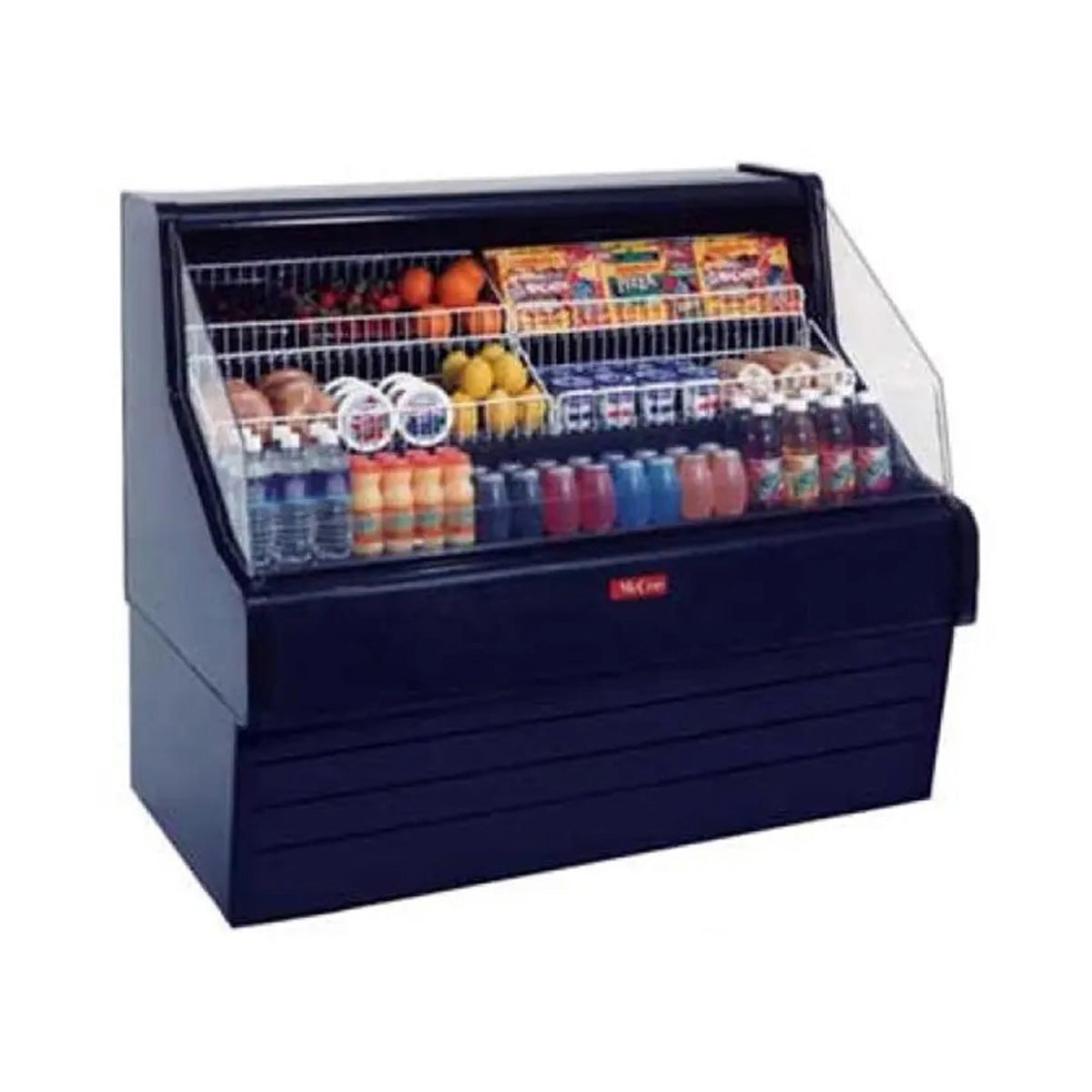 Howard-McCray SC-OS30E-6-B 75" Horizontal Impluse Open Merchandiser in Black, Self-Contained
