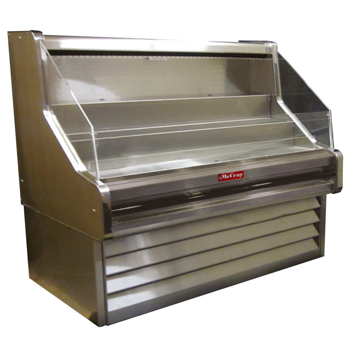 Howard-McCray SC-OS30E-6-S-LED 75" Horizontal Impluse Open Merchandiser, Stainless Steel, Self-Contained
