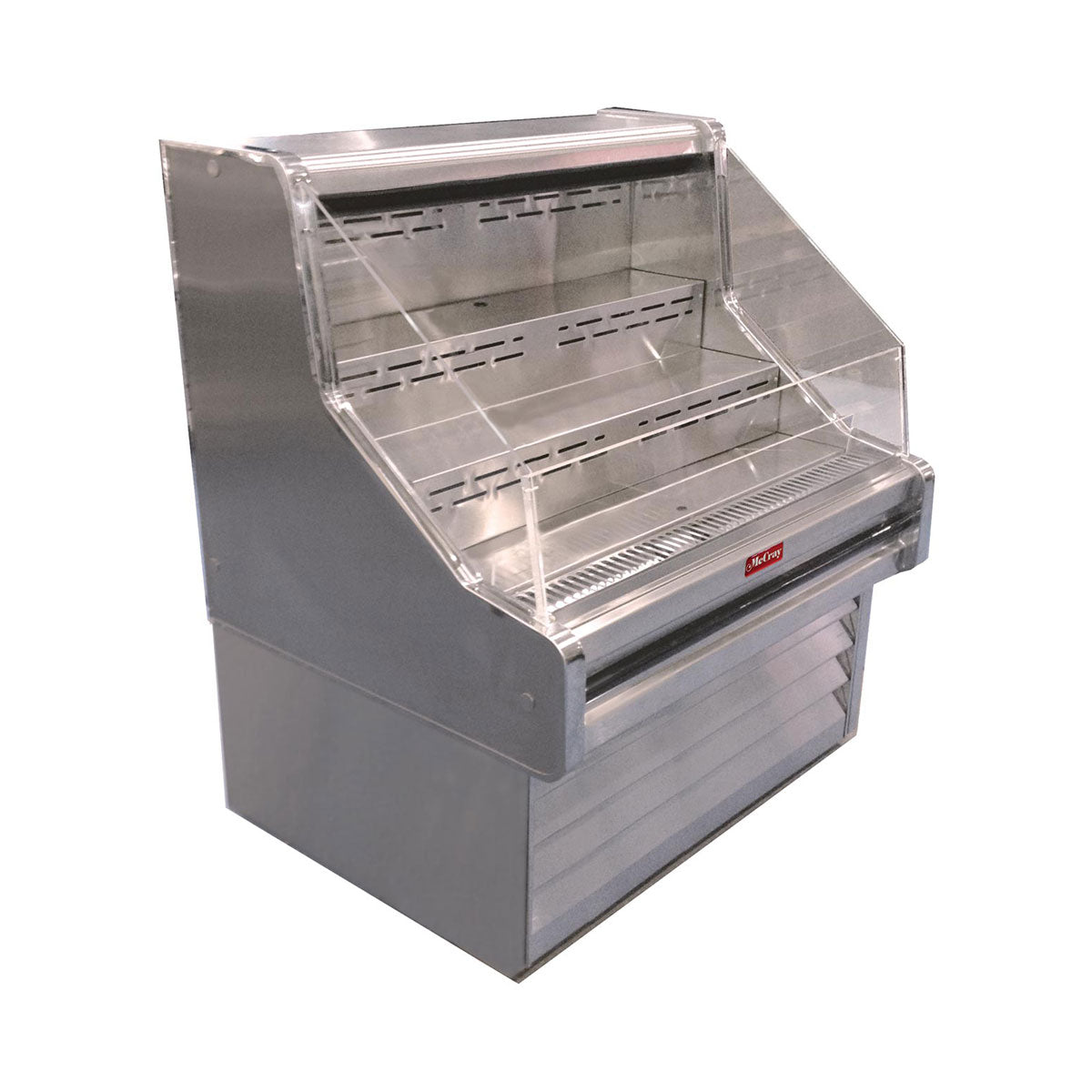 Howard-McCray SC-OS35E-4-S 51" Horizontal Impluse Open Merchandiser, Stainless Steel, Self-Contained