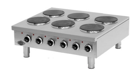 Pegasus HP-36E Burner Electric Countertop Range - 36″