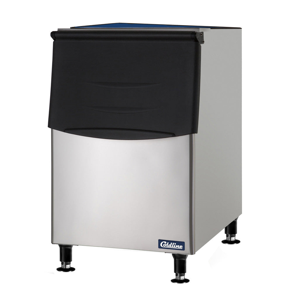 Coldline B275-22 ice storage bin, angled front view