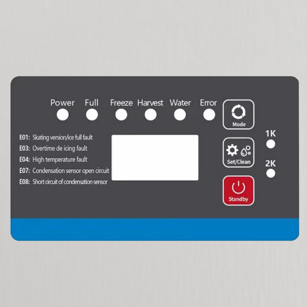 Coldline ICE280Y 280 lb. Commercial Half Cube Ice Machine with 80 lb. Bin, Air Cooled