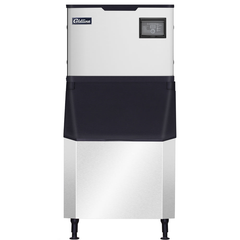 Coldline ICE550M-HA-B445-30 550 lb. Modular Half Cube Ice Machine with 445 lb. Bin, Air Cooled