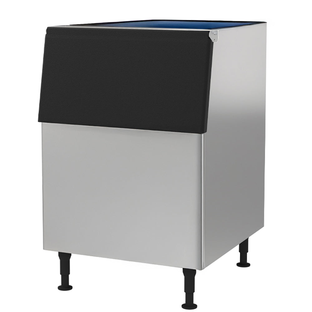 Coldline B375-30 ice storage bin, angled front view