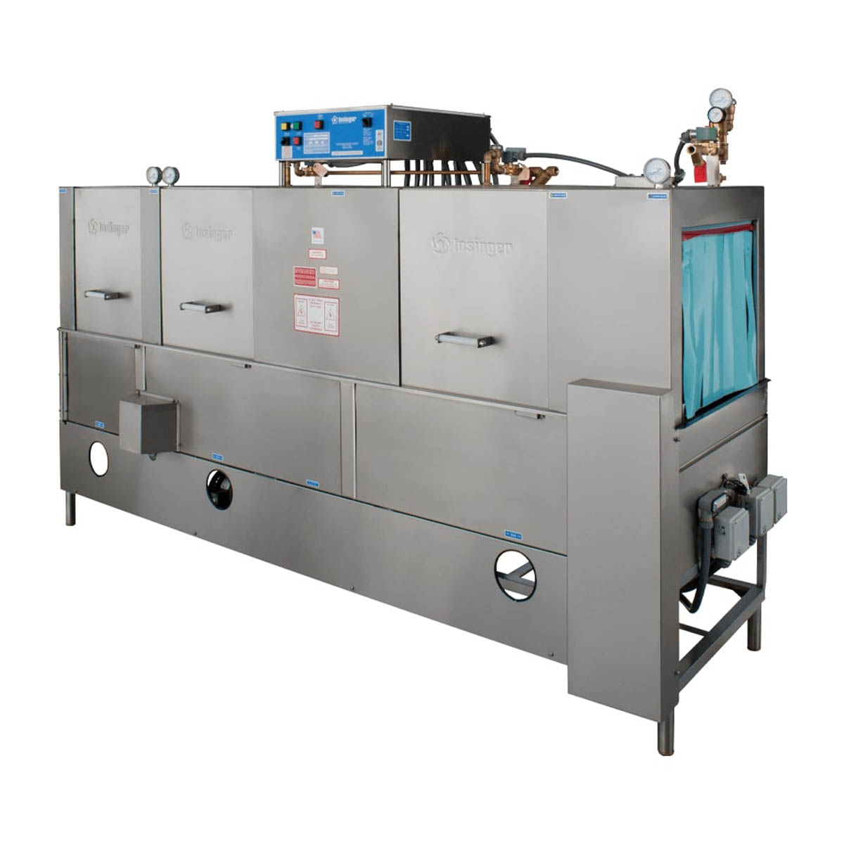 Insinger SUPER (106") Conveyor Dishwasher, 330 Racks/Hr - 239 Gal/Hr - High Temp without Booster