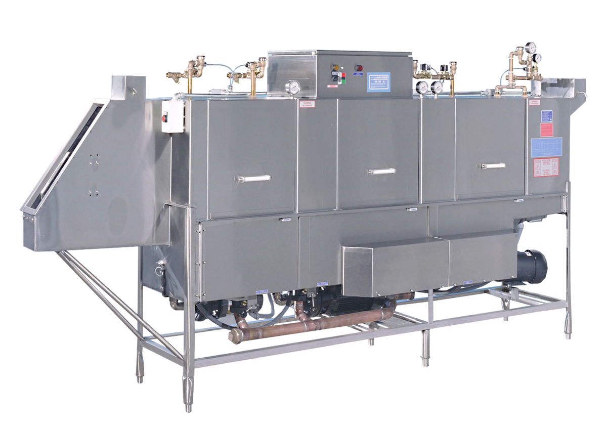 Insinger TRAC 878 RPW Conveyor Dishwasher, 870 trays/hr High-Temp, Stainless Steel Triple-Tank
