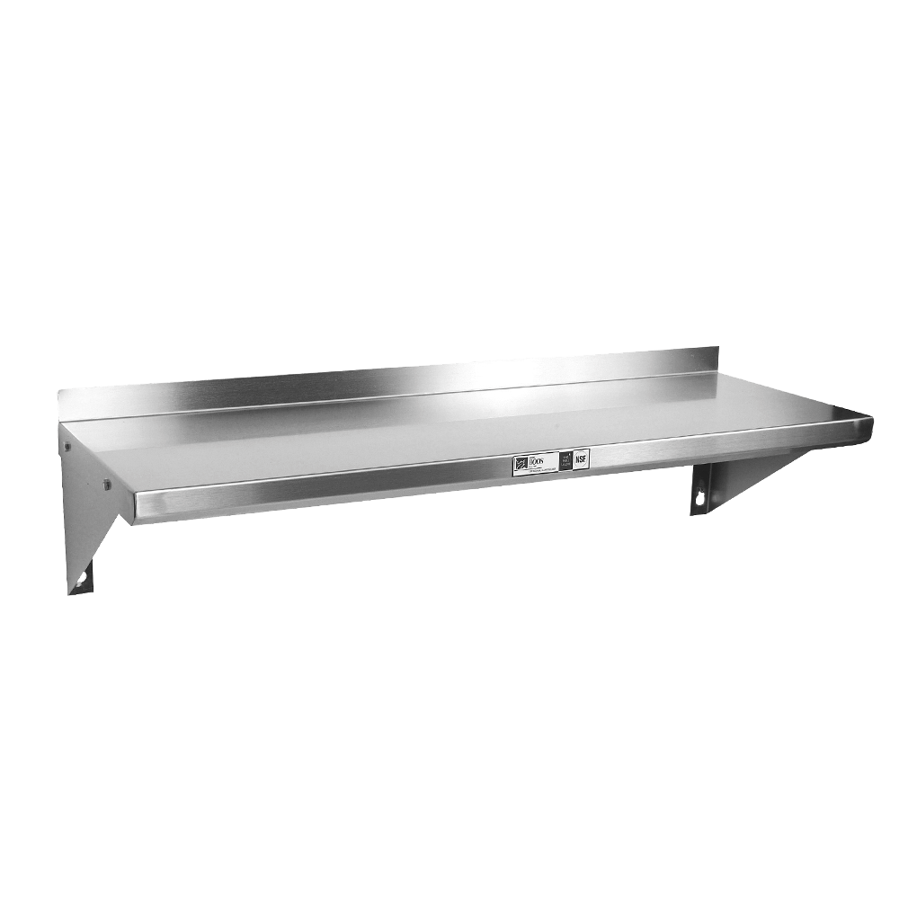 John Boos BHS1884-16/304 Stainless Steel Wall Mounted Shelf - 84"W x 18"D