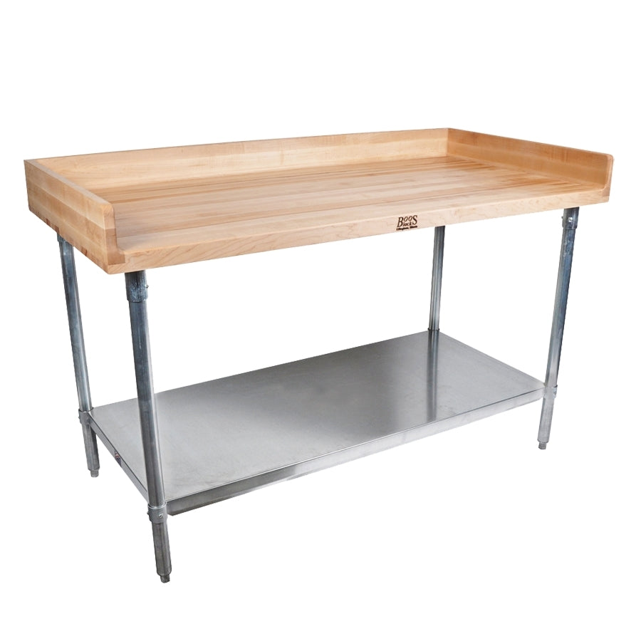 John Boos DSS09-X Work Table, Baker'S Top, 96"W X 30"D