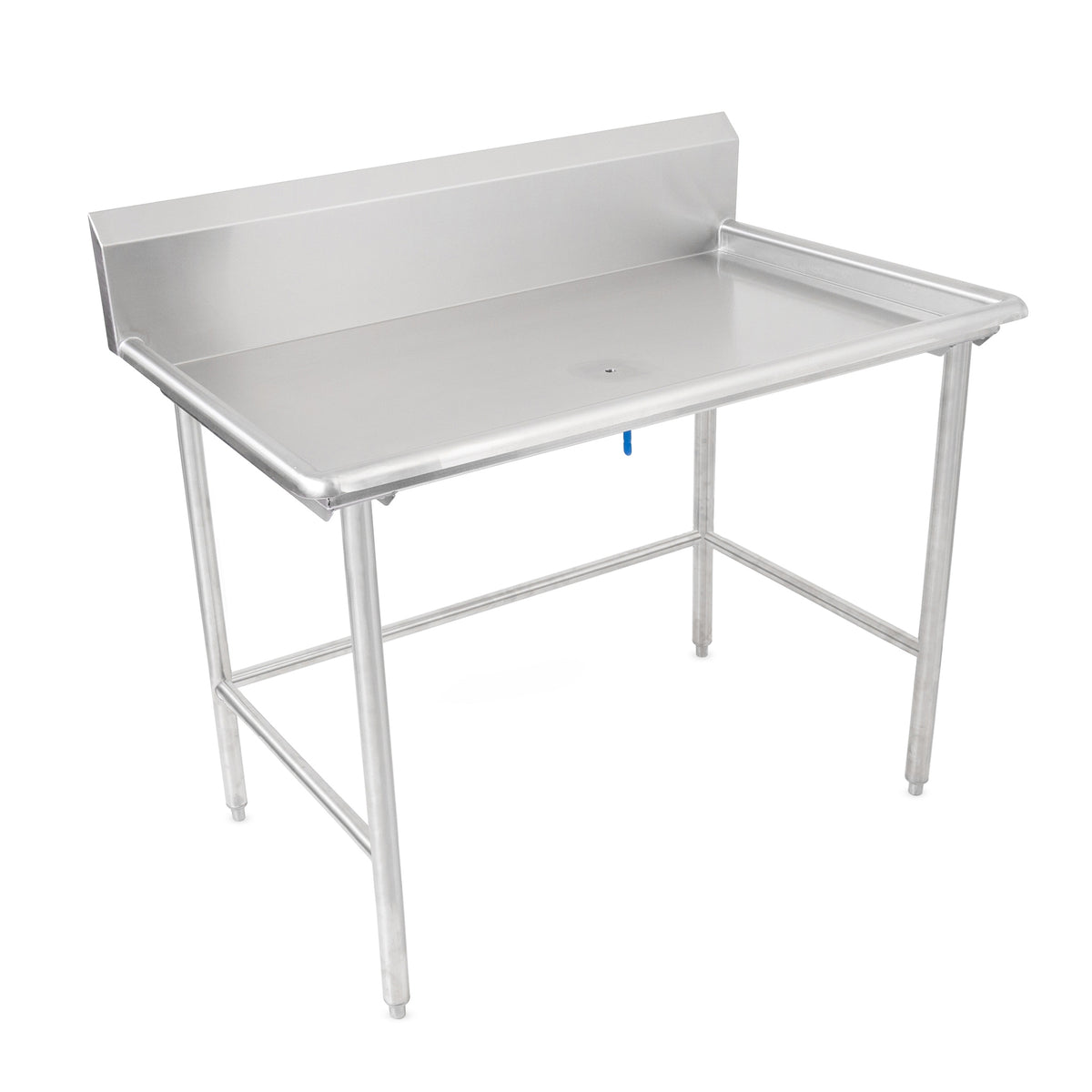 John Boos DST6R10-3049SBW 48" Dishtable Sorting Table w/ 2-1/4" Rolled Edge, 10" Backsplash