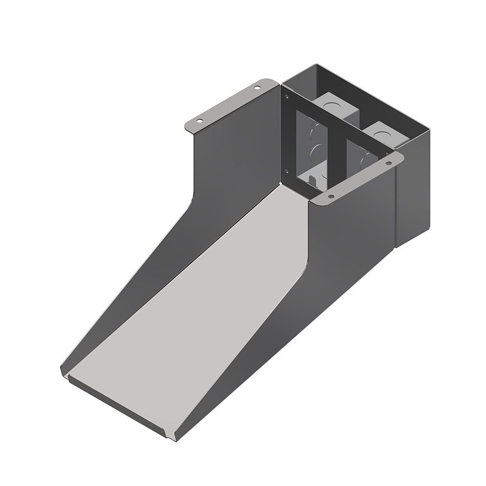 John Boos PRTSHF-B 18 Gauge Stainless Steel Printer Solid Shelf - 8"W x 16"D