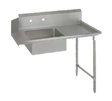 John Boos SDT4-S120SBK-R 120" Straight Soiled Dishtable w/ Right Table, Pre-Rinse Sink, 10" Backsplash