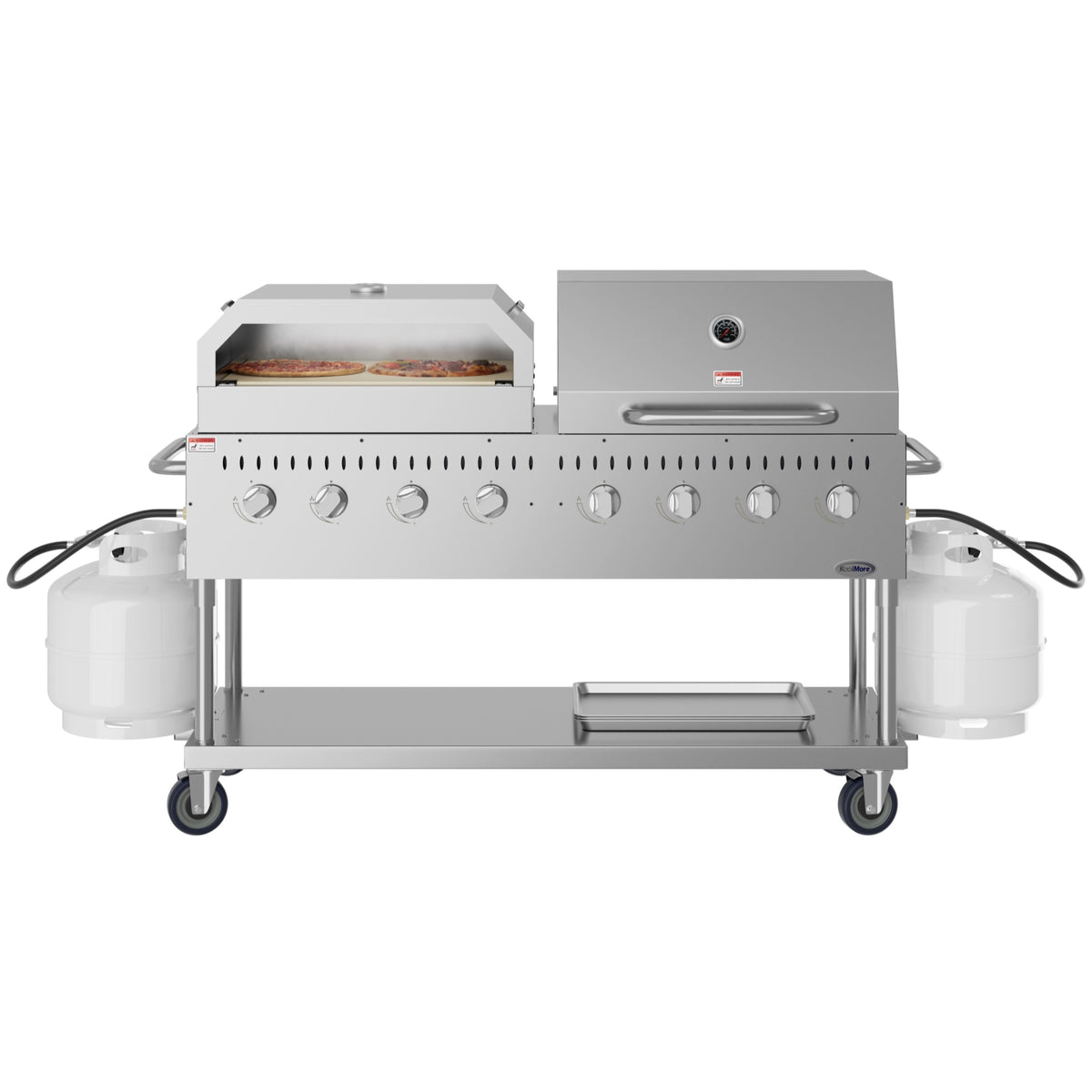 KoolMore CGKIT6-D30P30 60-Inch Outdoor Kitchen Propane Grill — 8 Burners