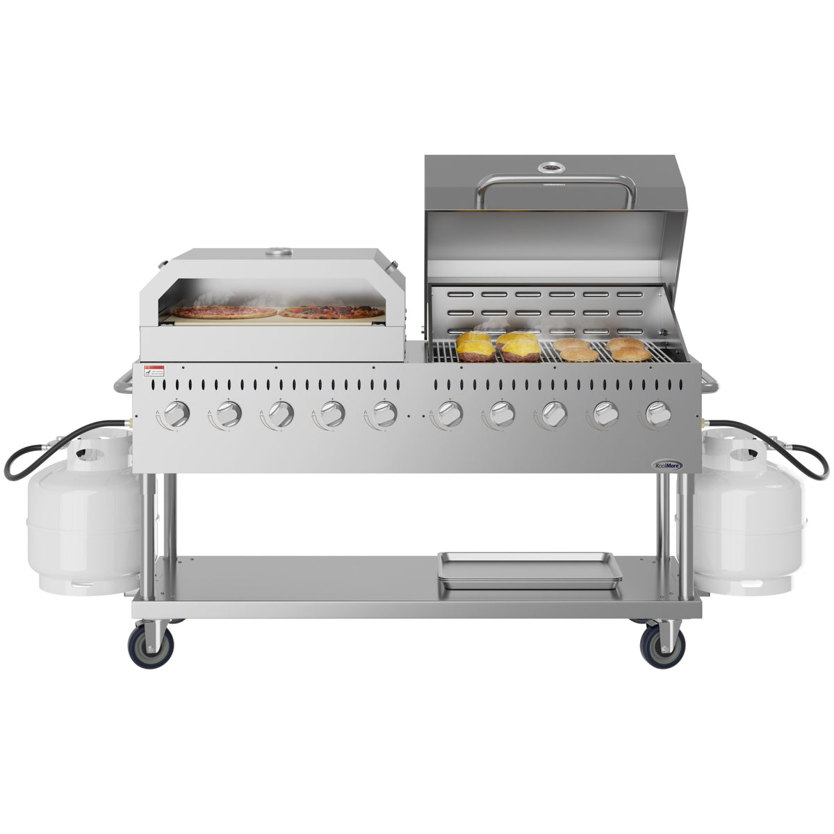 KoolMore CGKIT7-D36P36 72-Inch Outdoor Kitchen Propane Grill — 10 Burners