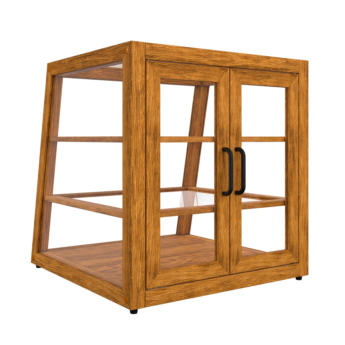 KoolMore KM-BDW-21SLL 21-Inch Non-Refrigerated Wooden Display Case