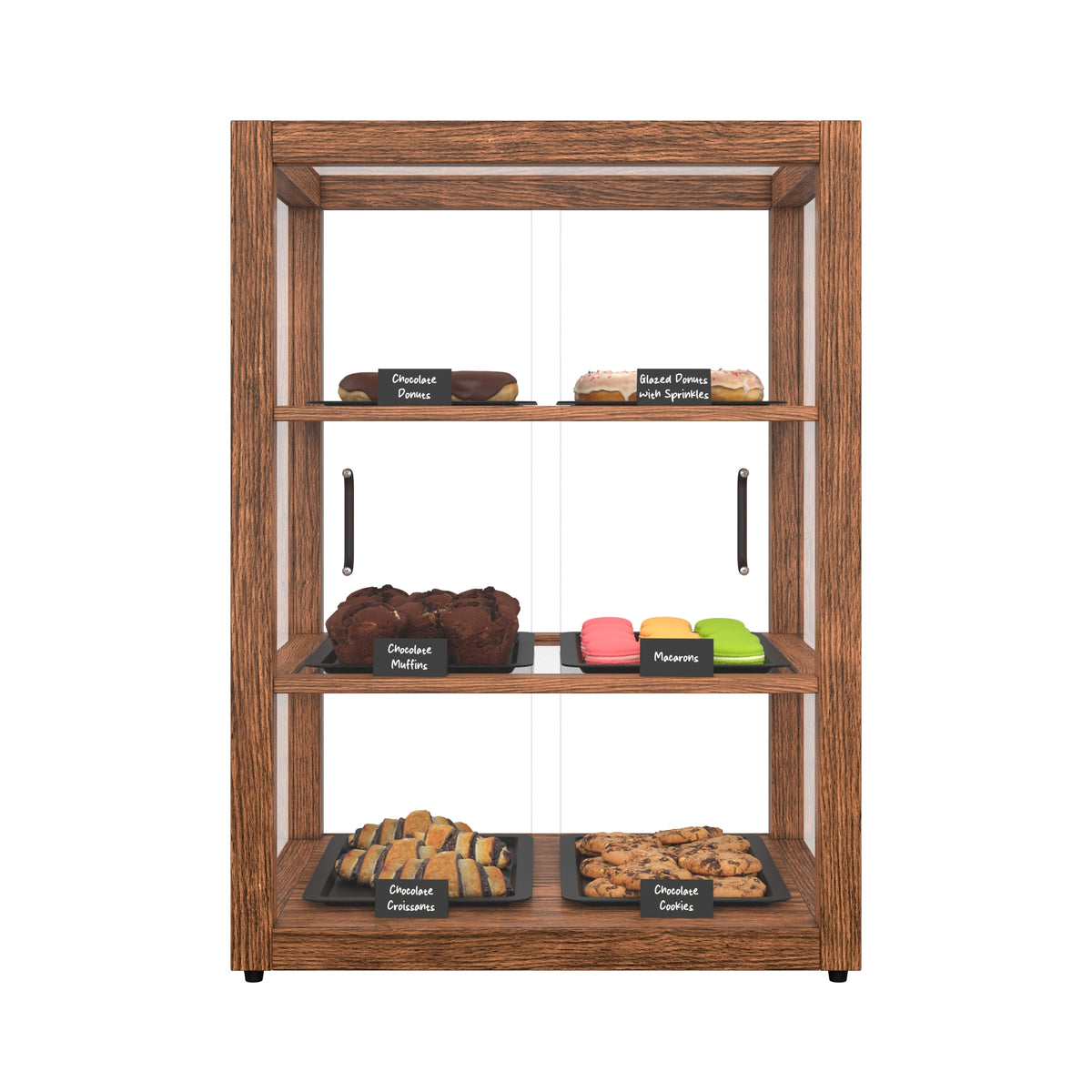 KoolMore KM-BDW-25D 21-Inch Non-Refrigerated Wooden Display Case