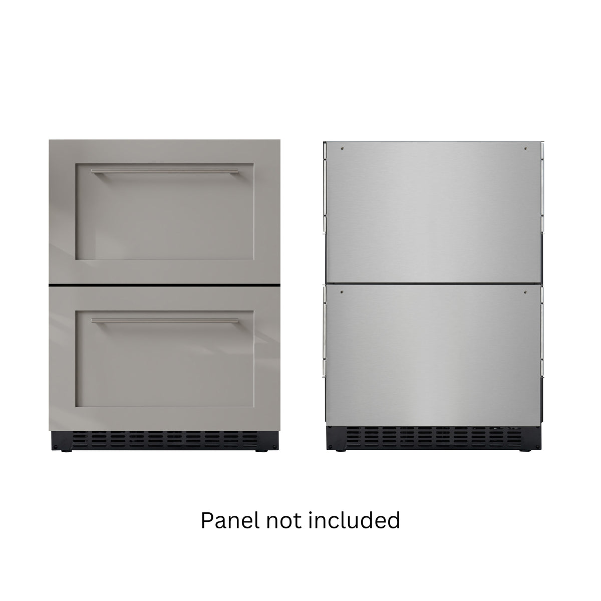 KoolMore KM-BIR1D1F-PR 23-Inch Panel-Ready Drawer Refrigerator — 2 Drawers