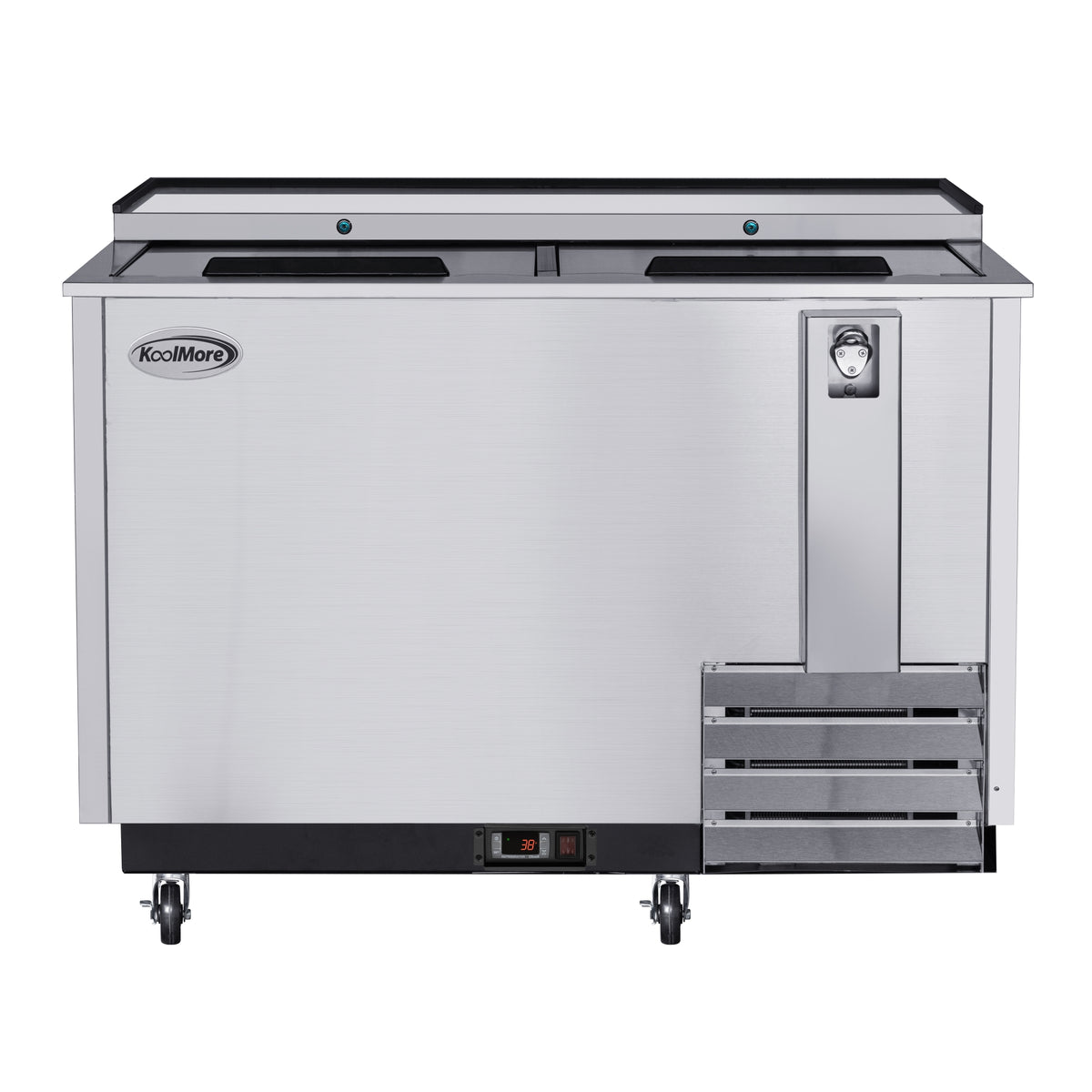KoolMore KM-BOC50-SS 50-Inch Bottle Cooler β 14 cu. ft., 2 Doors