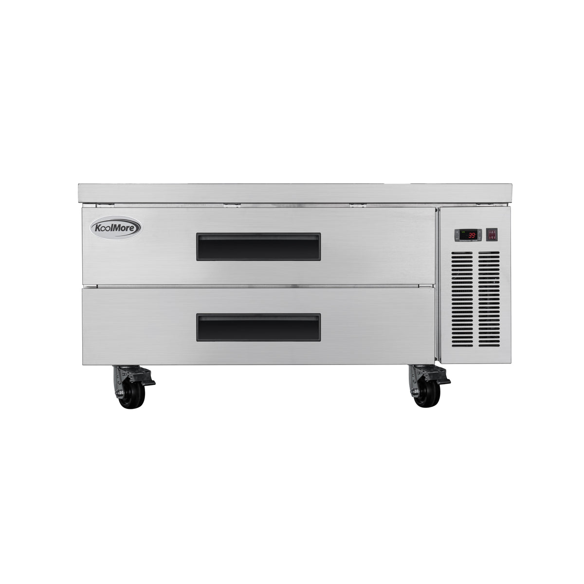 KoolMore KM-BR-482D 48-Inch Refrigerated Holding Cabinet — 2 Drawers