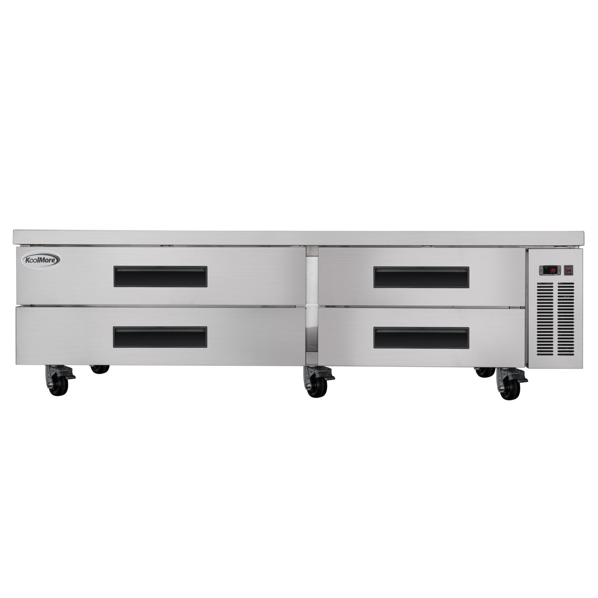 KoolMore KM-BR-844D 84-Inch Refrigerated Holding Cabinet — 4 Doors