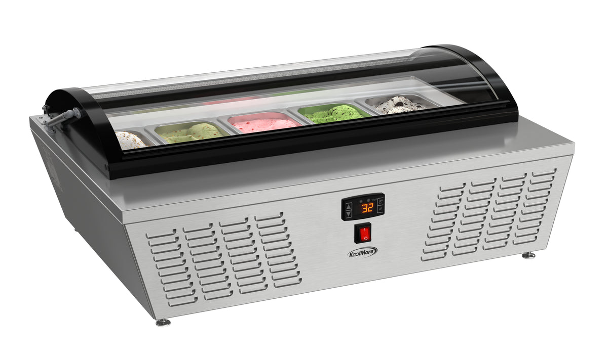 KoolMore KM-CGD-5P 39-Inch Ice Cream Display Freezer