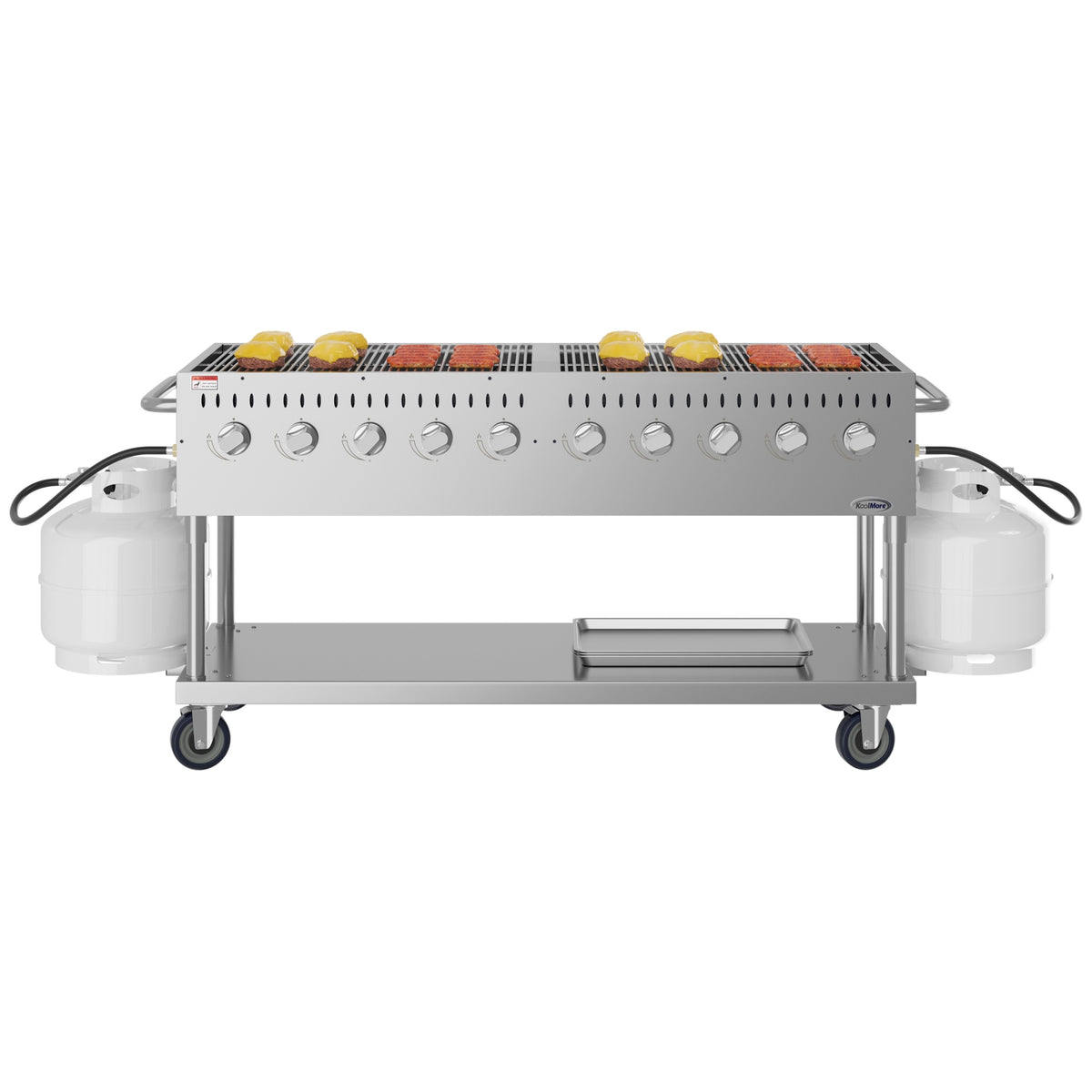 KoolMore KM-CGM-72 72-Inch Outdoor Kitchen Propane Grill — 10 Burners