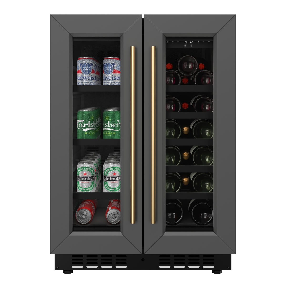 KoolMore KM-CWB24-BPR Wine Cooler — 2.1 cu. ft., 2 Doors, Black