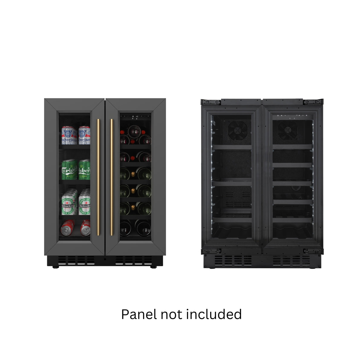 KoolMore KM-CWB24-BPR Wine Cooler — 2.1 cu. ft., 2 Doors, Black