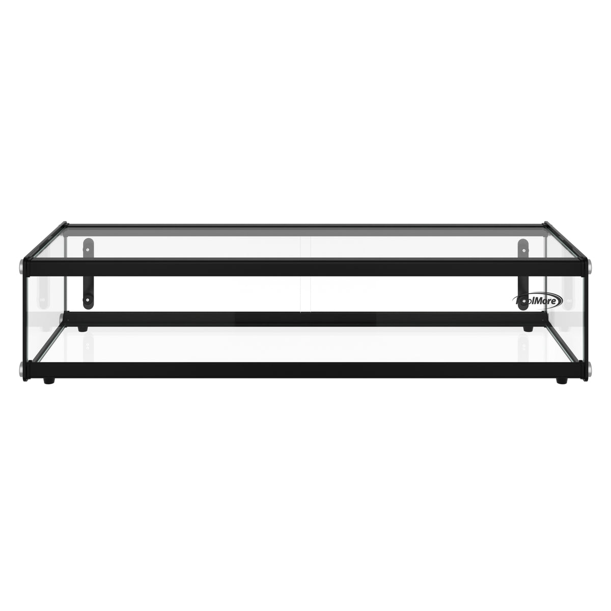 KoolMore KM-DC-17SBK 36-Inch Non-Refrigerated Countertop Display Case — 1.5 cu. ft., Black and Glass