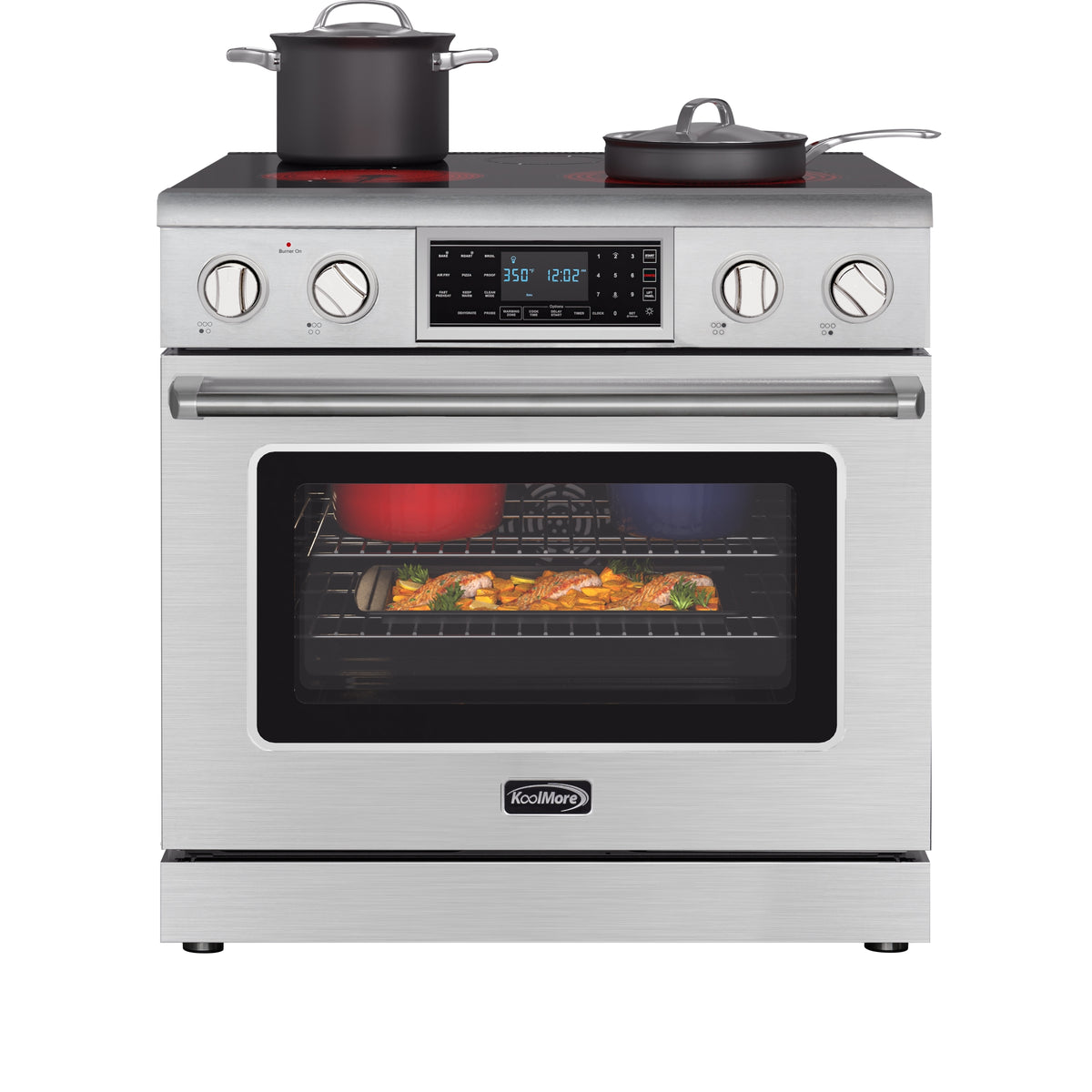 KoolMore KM-EPR-36TDP-SS 36-Inch Electric Range β Stainless-Steel