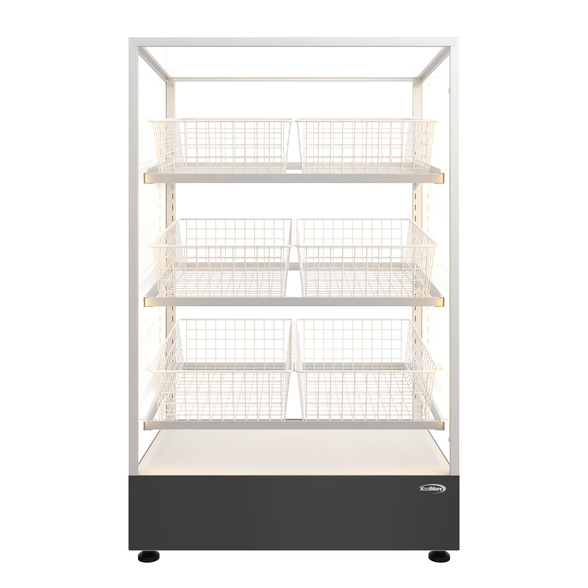 KoolMore KM-FDC-B6 30-Inch Refrigerated Bakery Display Case — Black