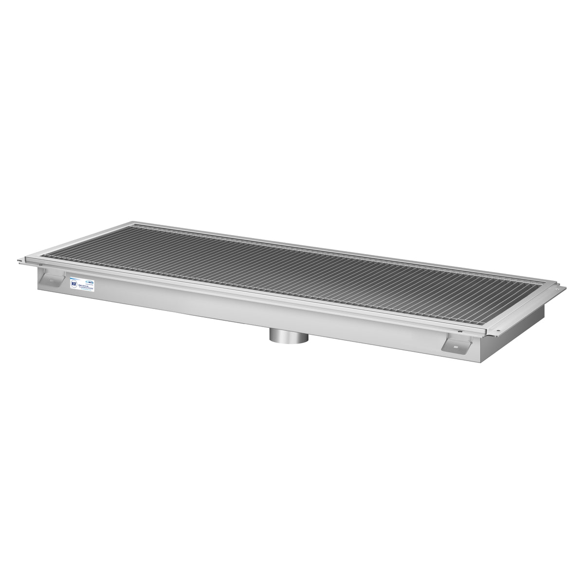 KoolMore KM-FTG-1824 18 x 24-Inch Stainless Steel Floor Trough Drain β Stainless-Steel