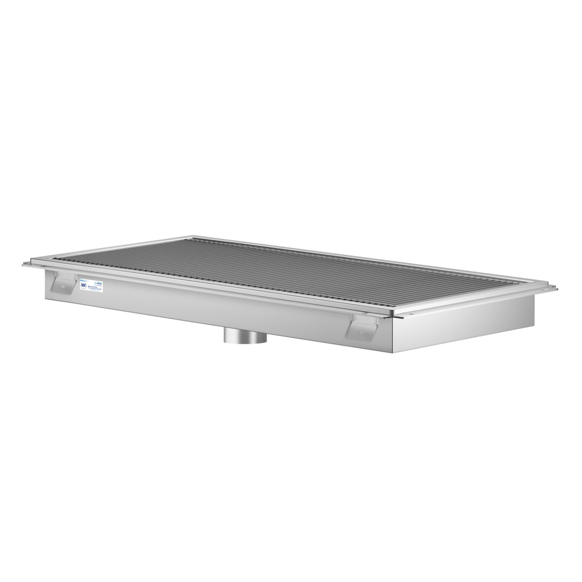 KoolMore KM-FTG-1896 18 x 96-Inch Stainless Steel Floor Trough Drain — Stainless-Steel