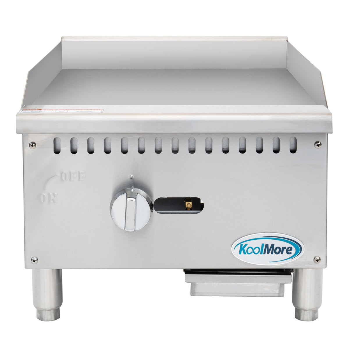 KoolMore KM-GG1-18M 18-Inch Gas Griddle β 1 Burner, Silver