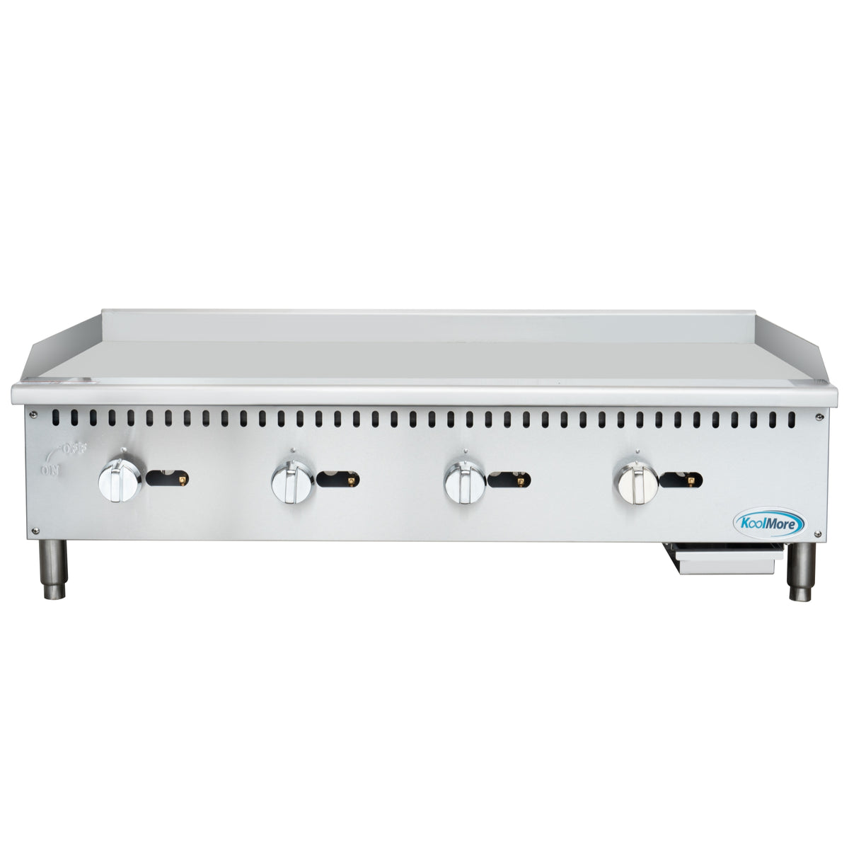 KoolMore KM-GG4-48M 48-Inch Gas Griddle β 4 Burners, Silver