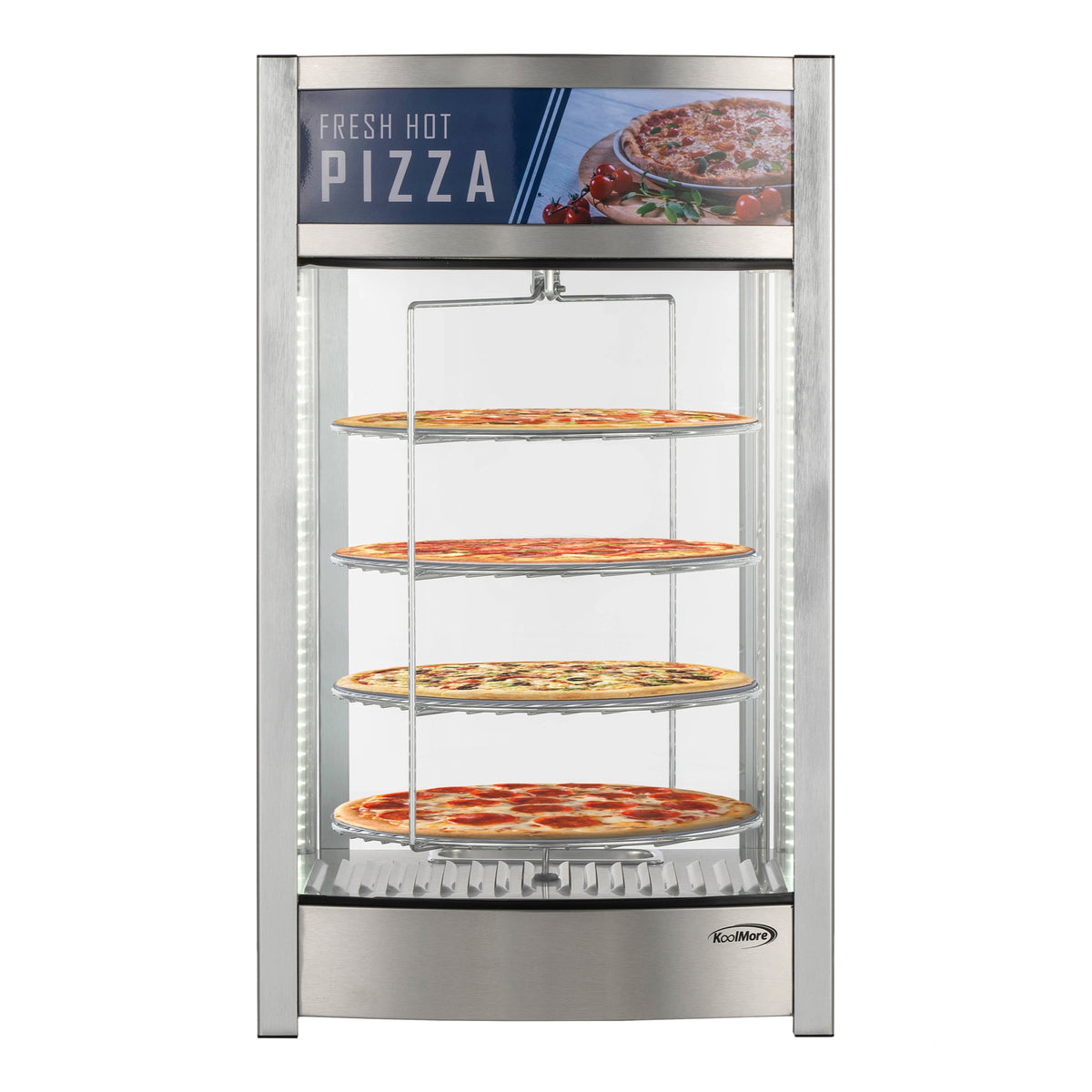 KoolMore KM-HPD4-12 18-Inch Heated Display Case β Stainless-Steel