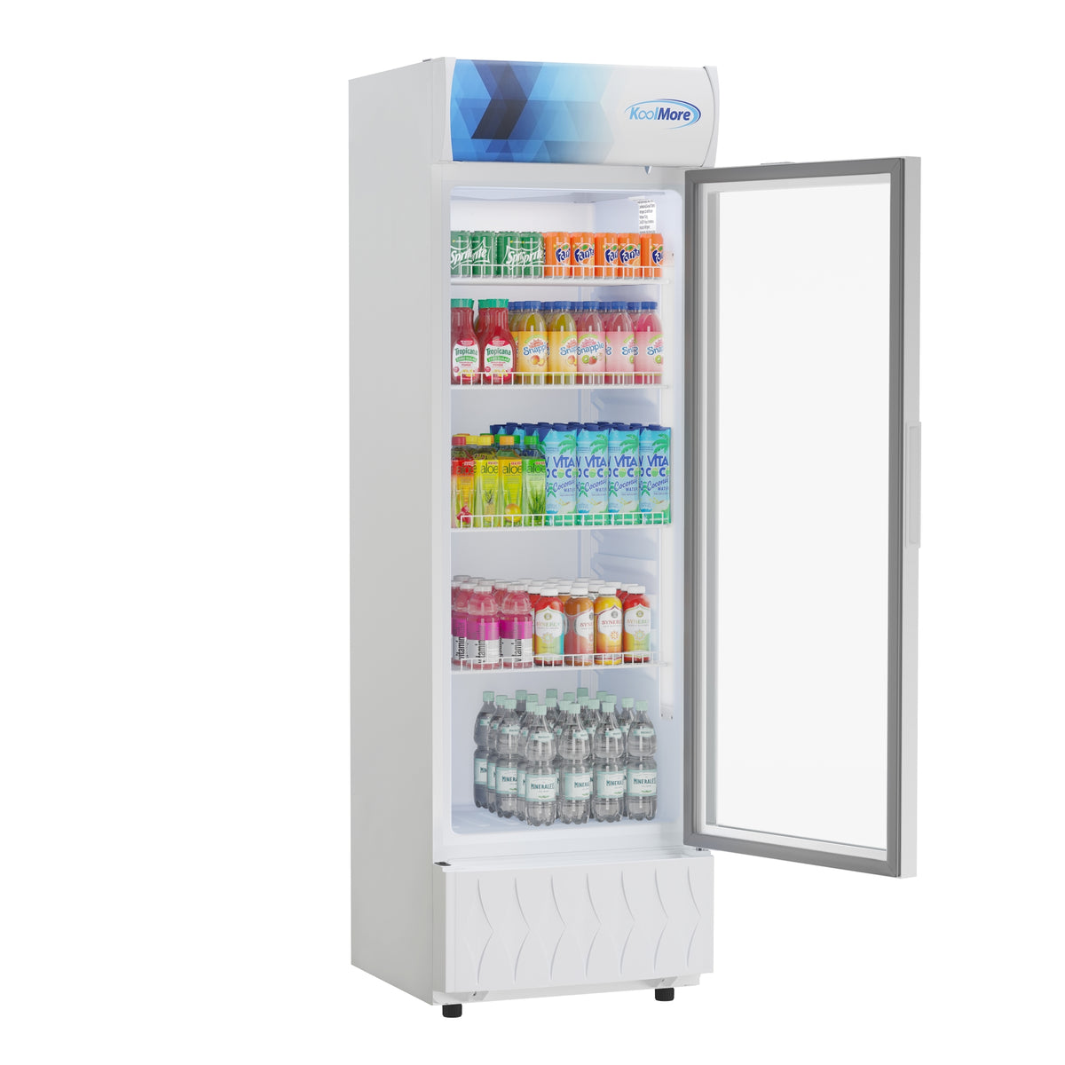 KoolMore KM-MDR-9CPWH 22-Inch Glass Door Merchandiser Refrigerator β 9 cu. ft., 1 Door