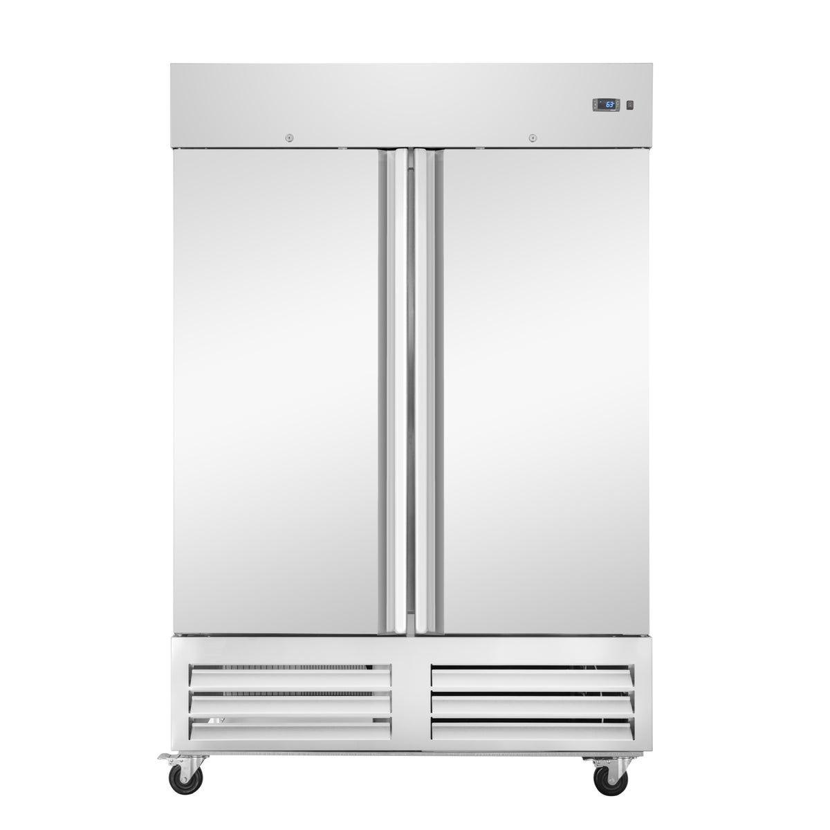 KoolMore KM-RIC-2DSS 54-Inch Refrigerator / Freezer Combination β 49 cu. ft., 2 Doors, Stainless-steel